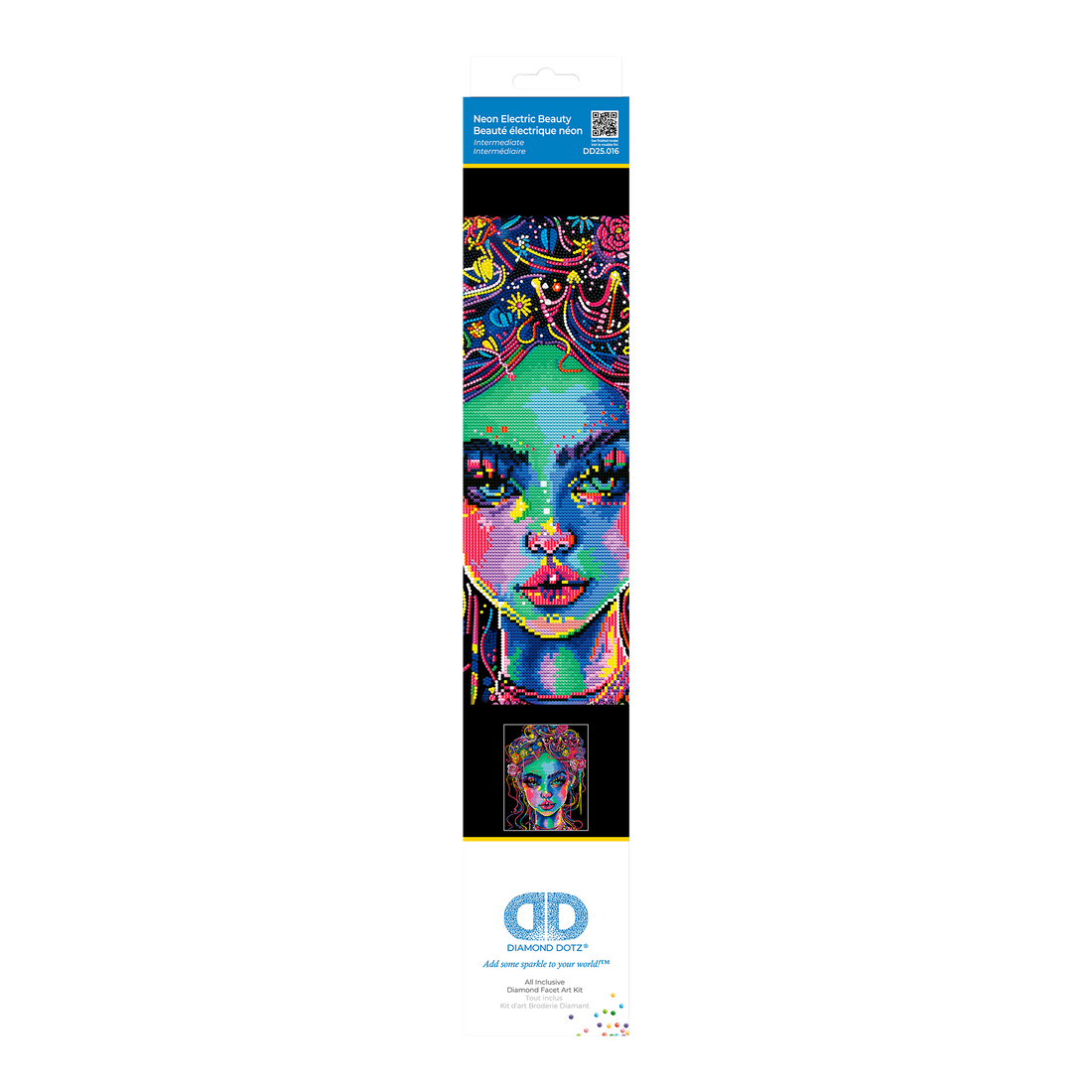BEAUTÉ ÉLECTRIQUE NÉON (17.1" x 21.1" - 43,5cm x 53,7cm) DIAMOND DOTZ
