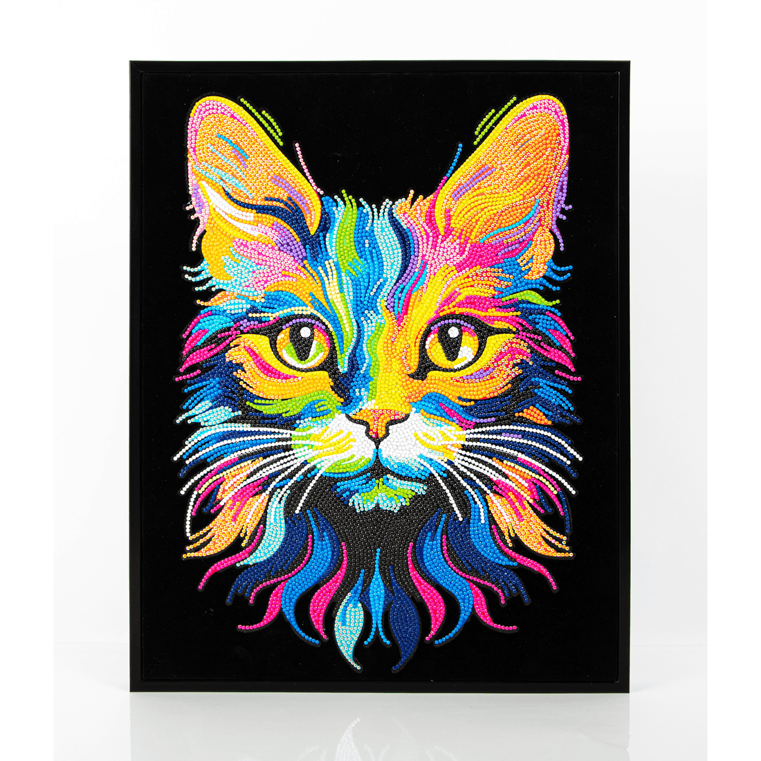 CHAT NÉON (17.1" x 21.1" - 43,5cm x 53,7cm) DIAMOND DOTZ