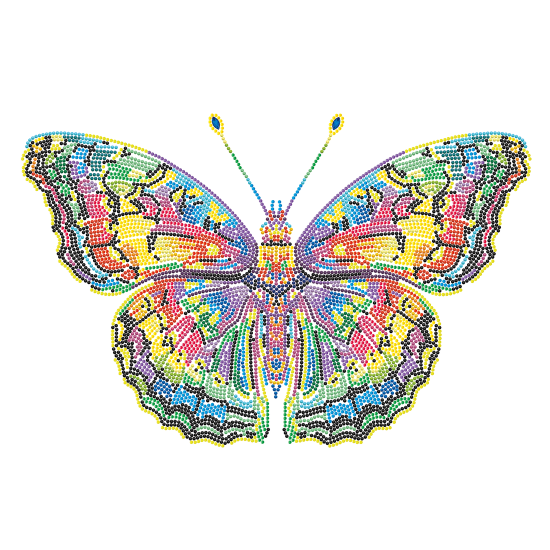 PAPILLON NÉON (17.1" x 21.1" - 43,5cm x 53,7cm) DIAMOND DOTZ