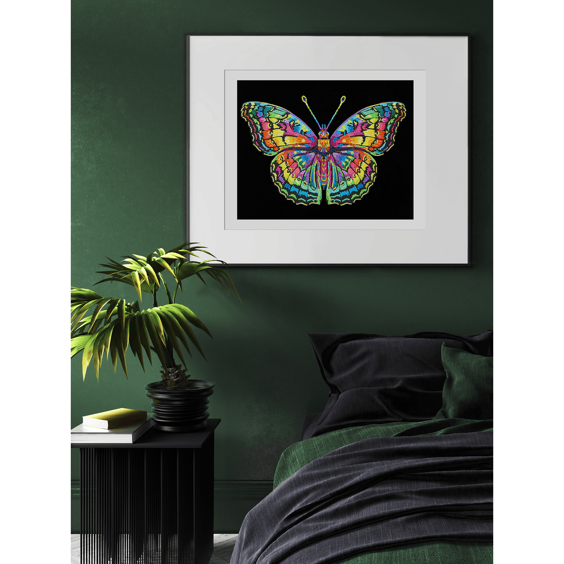 PAPILLON NÉON (17.1" x 21.1" - 43,5cm x 53,7cm) DIAMOND DOTZ