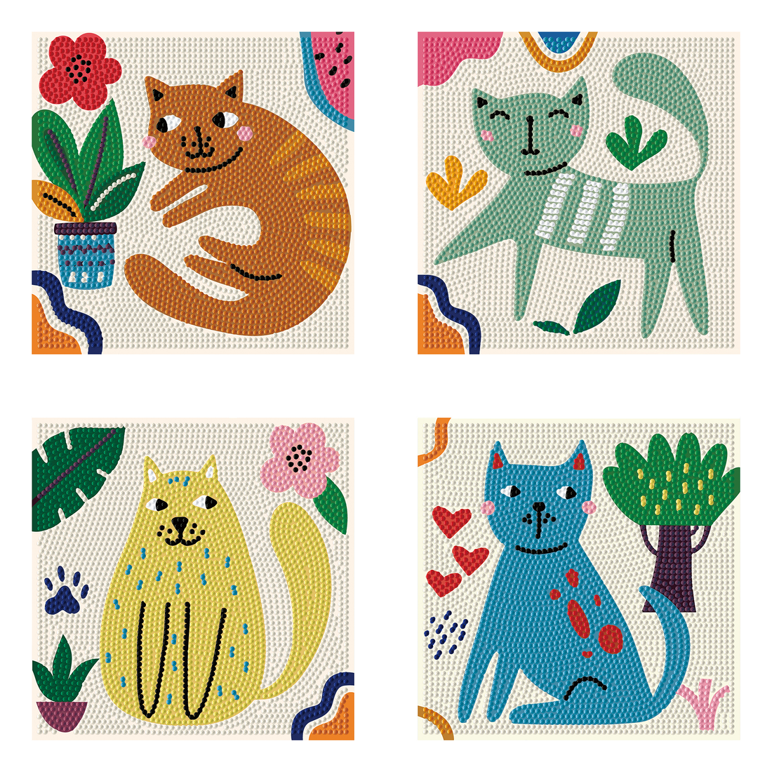 MINI DOTZ - J'ADORE LES CHATS DIAMOND DOTZ
