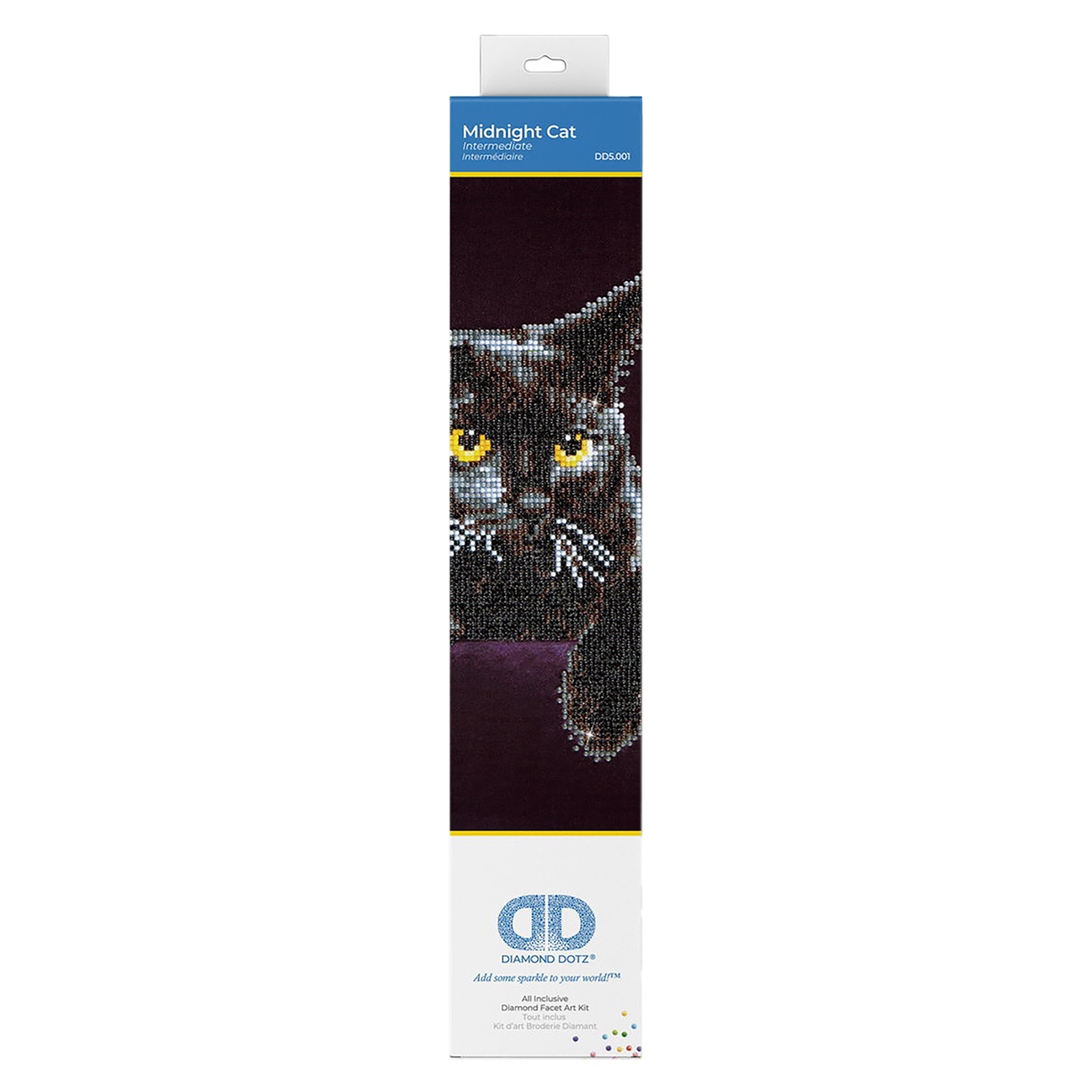 CHAT DE MINUIT (14" x 11" - 35,5cm x 27,9cm) DIAMOND DOTZ
