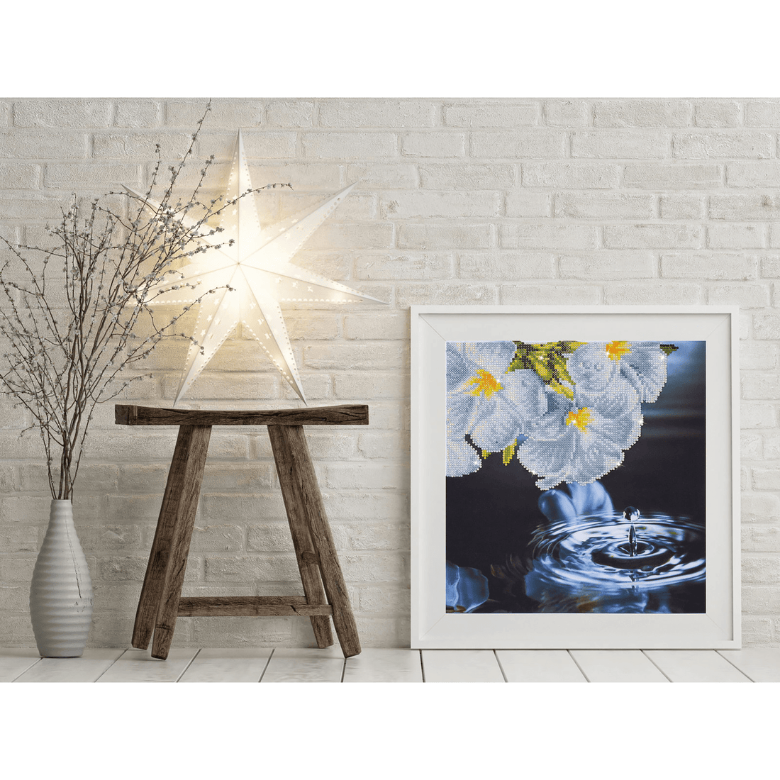 GOUTTE D'EAU (13.8" x 12.6" - 35cm x 32cm) DIAMOND DOTZ