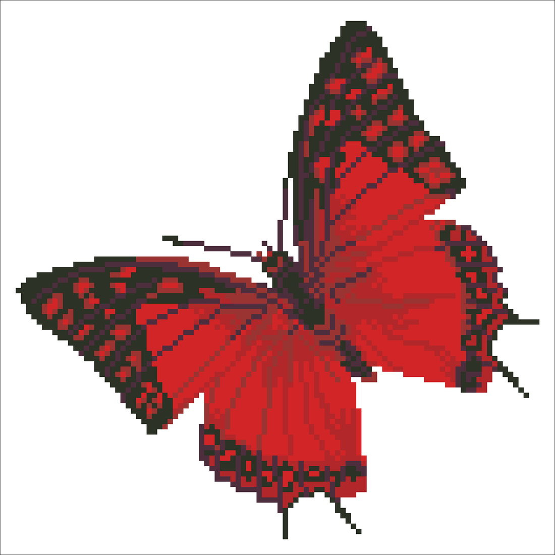 Flutterby Rouge 38X38 DIAMOND DOTZ
