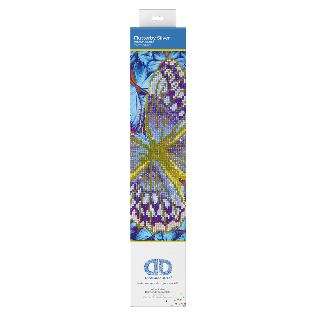Flutterby  Silver 30,5x30,5 DIAMOND DOTZ