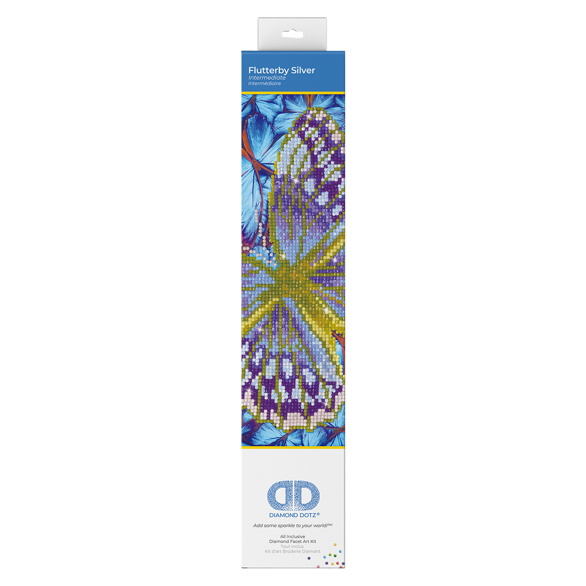 Flutterby  Silver 30,5x30,5 DIAMOND DOTZ