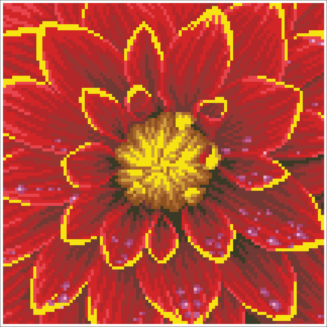 Dahlia 38,5X38,5 DIAMOND DOTZ
