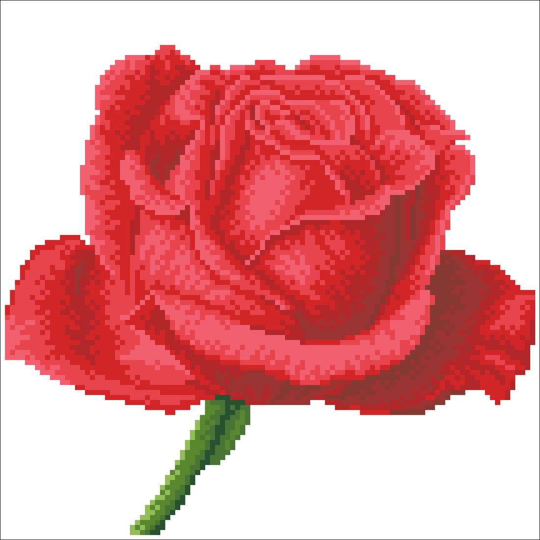 Rose Bud 38.5x38.5 DIAMOND DOTZ