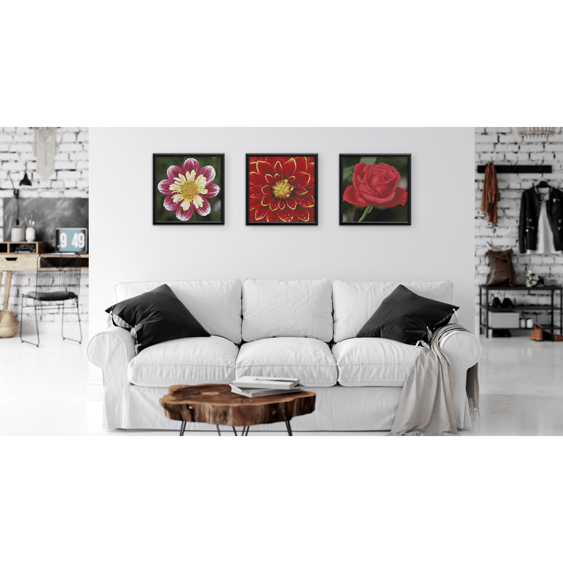 Rose Bud 38.5x38.5 DIAMOND DOTZ