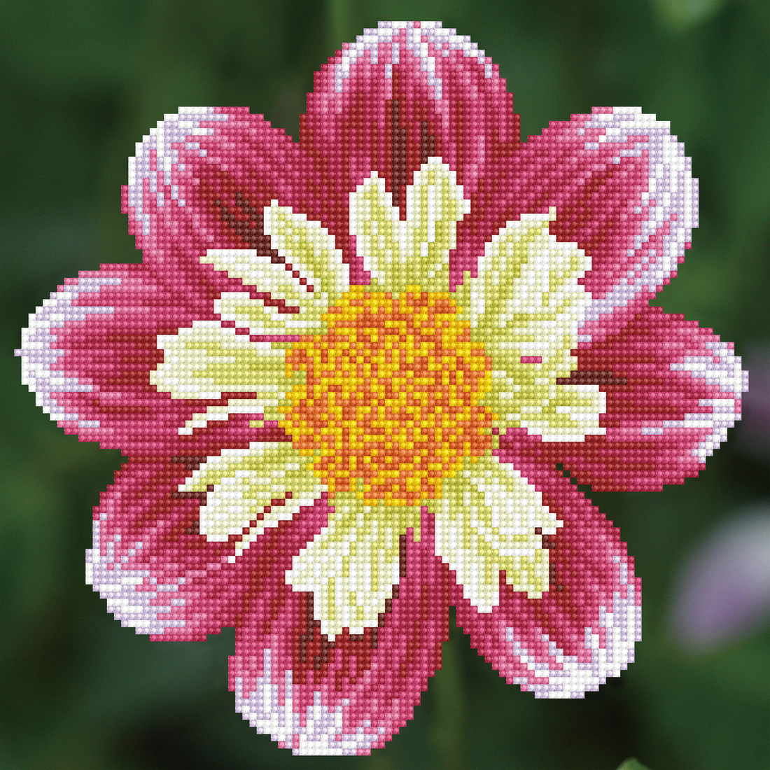 Marguerite par jour 38,5X38,5 DIAMOND DOTZ