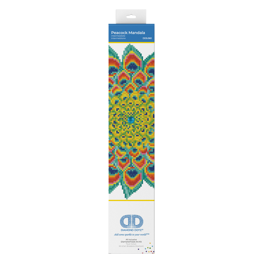 Mandala Paon 40x40 DIAMOND DOTZ