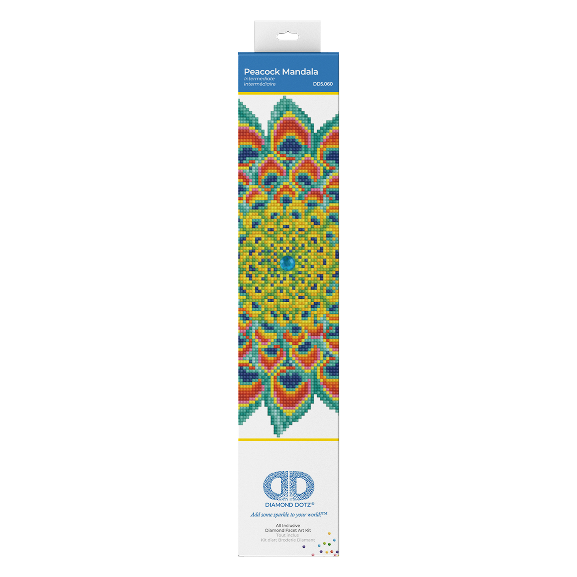 Mandala Paon 40x40 DIAMOND DOTZ