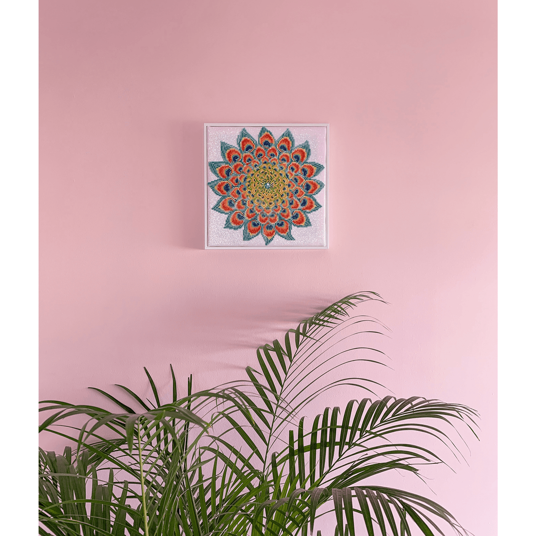 Mandala Paon 40x40 DIAMOND DOTZ