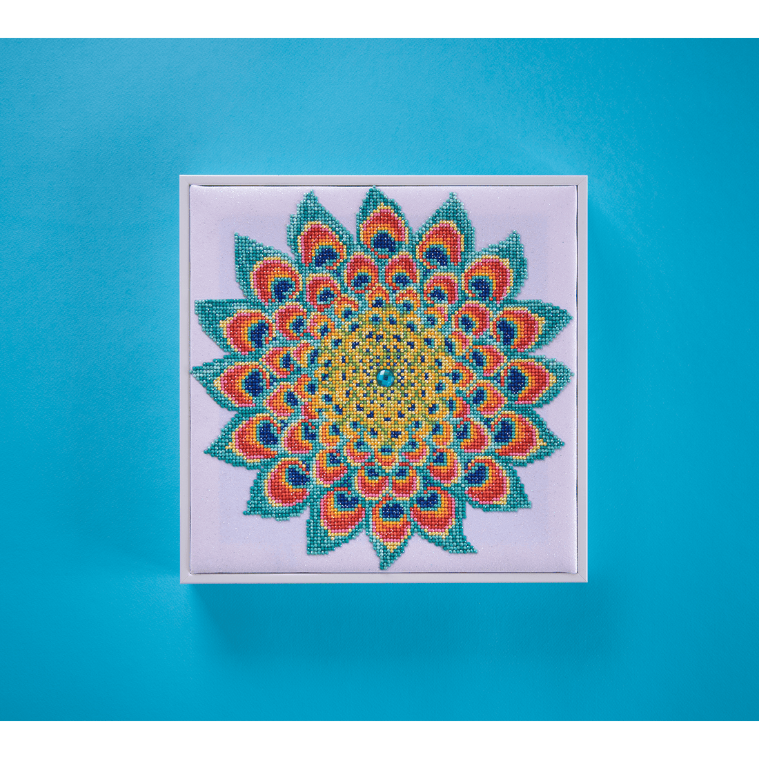Mandala Paon 40x40 DIAMOND DOTZ
