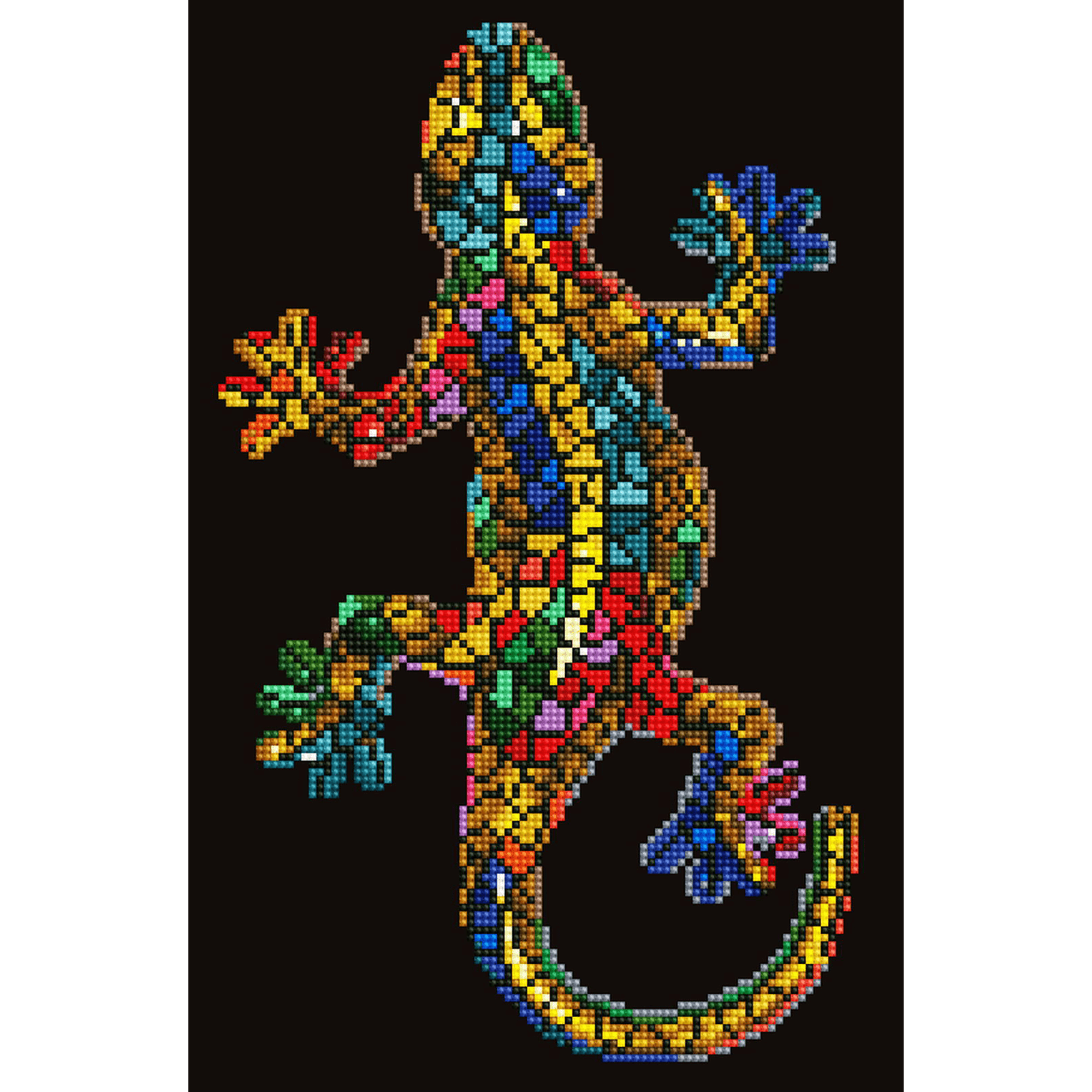 GECKO PAUA (16.1" x 10.6" - 41cm x 27cm) DIAMOND DOTZ