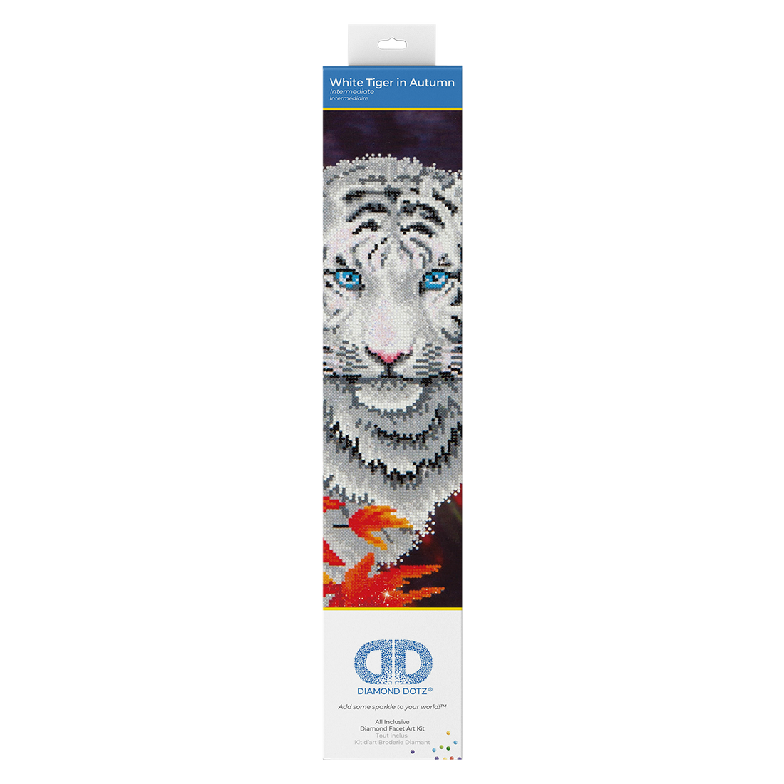 Tigre Blanc En Automne 44X55 DIAMOND DOTZ