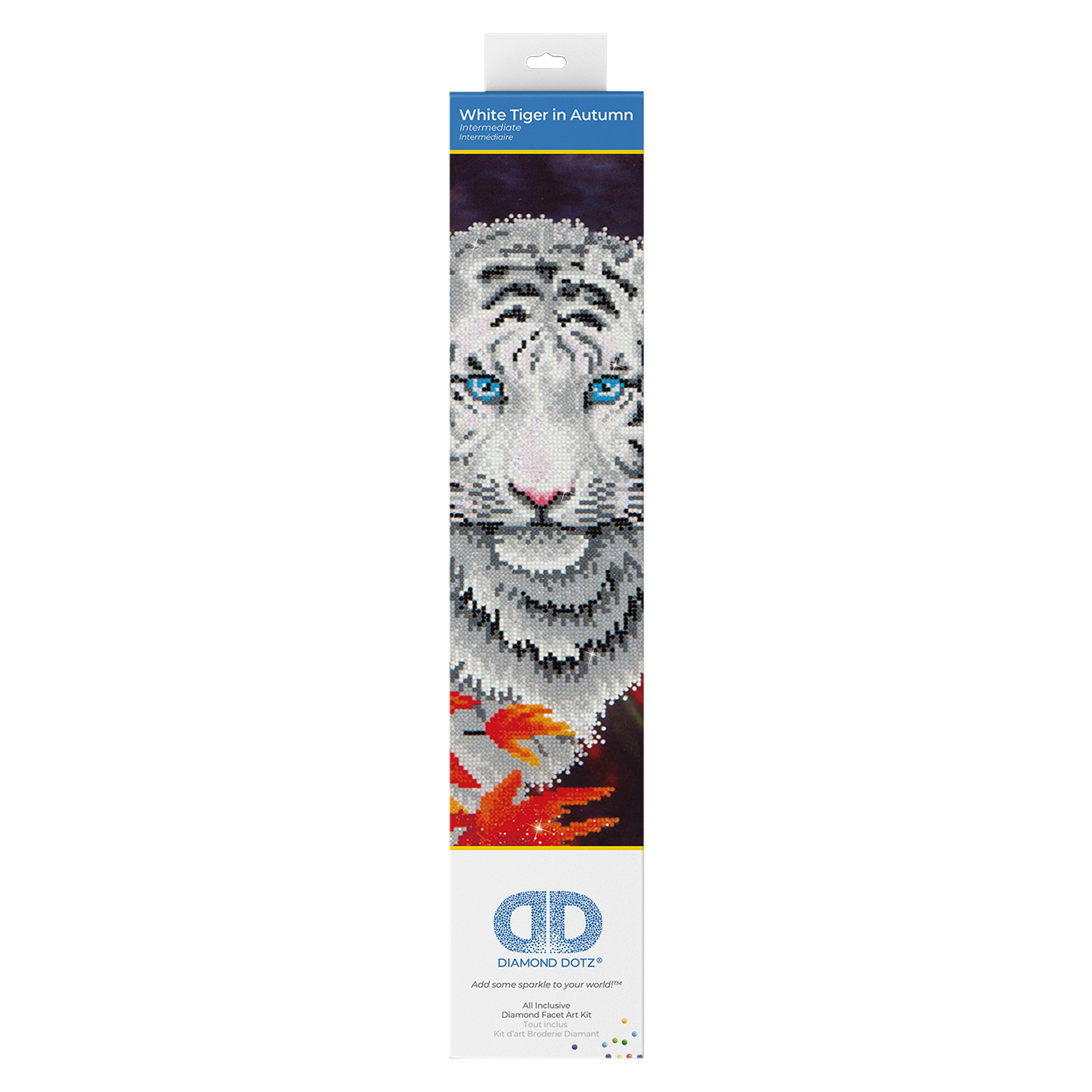 Tigre Blanc En Automne 44X55 DIAMOND DOTZ