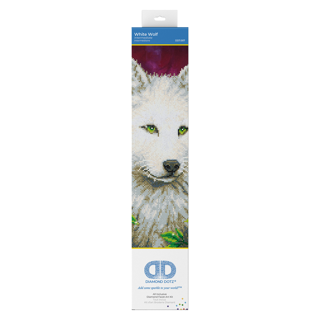 Loup Blanc 44X55 DIAMOND DOTZ