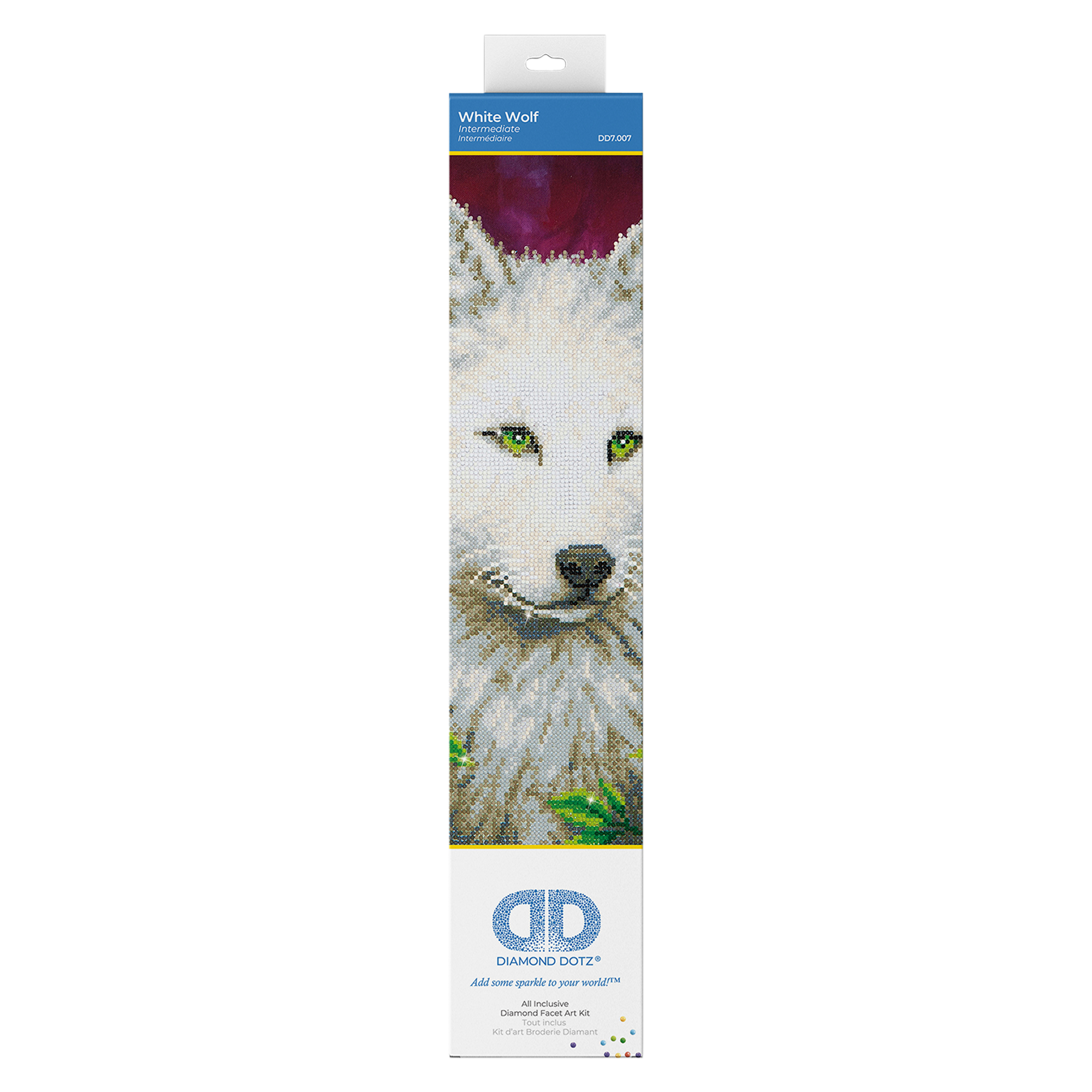 Loup Blanc 44X55 DIAMOND DOTZ
