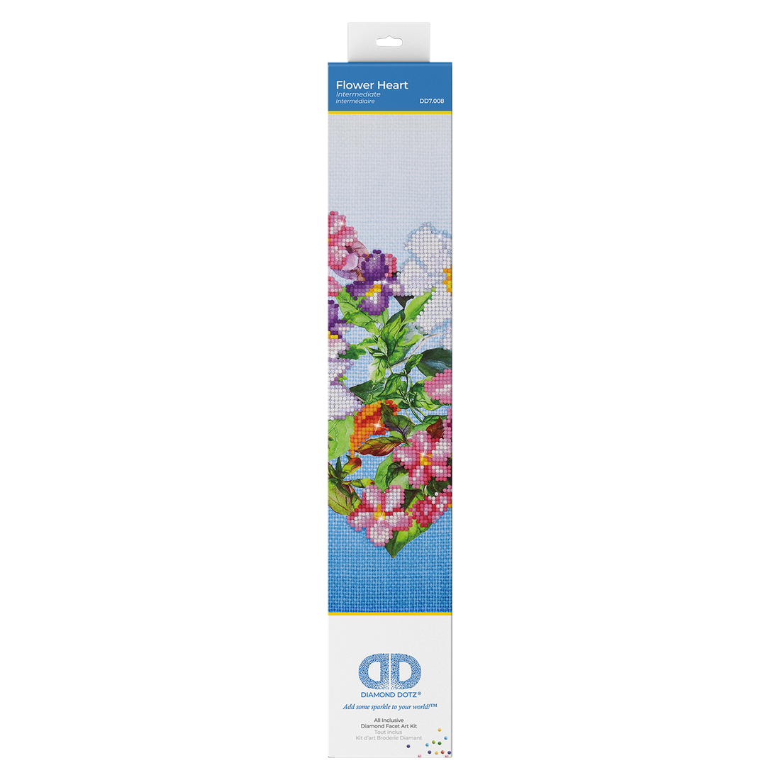 Coeur Fleur 44,5X44,5 DIAMOND DOTZ