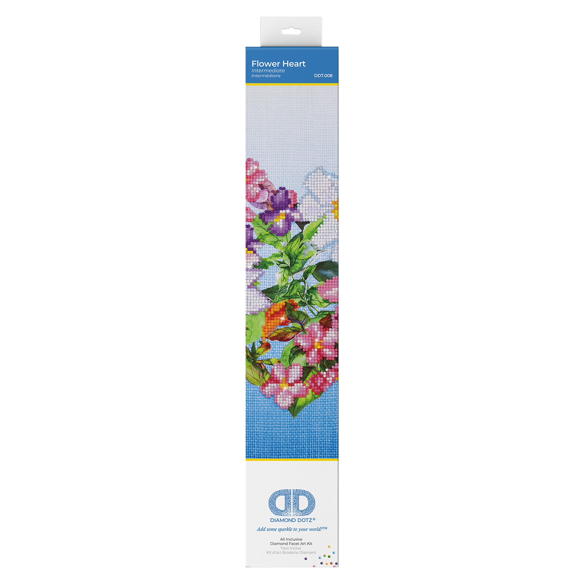 Coeur Fleur 44,5X44,5 DIAMOND DOTZ