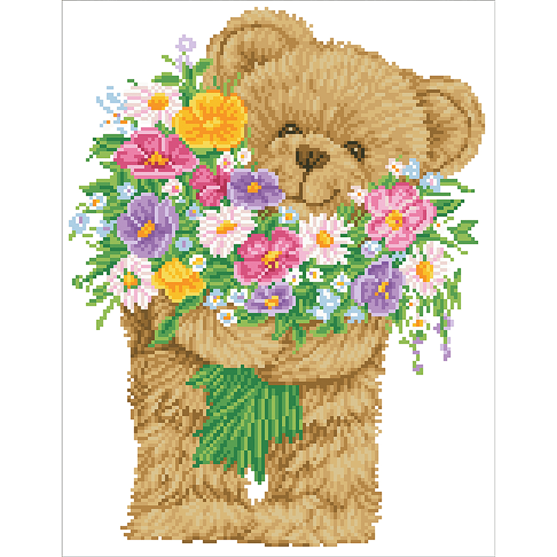 Bouquet damour 43,5X53,7 DIAMOND DOTZ