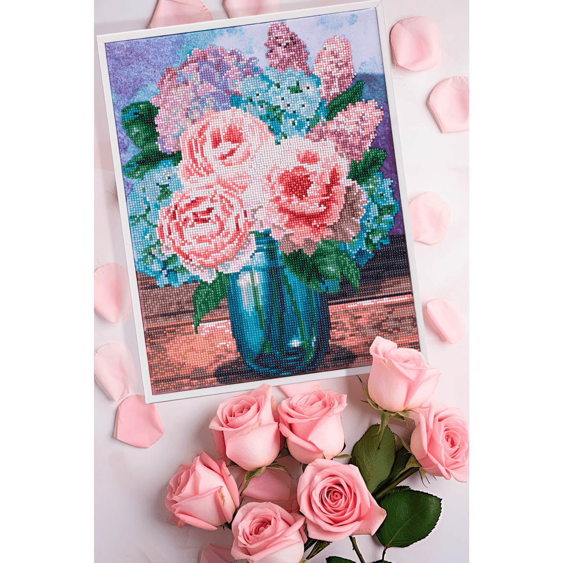 BOUQUET PASTEL (16.4" x 12.45" - 42cm x 32cm) DIAMOND DOTZ