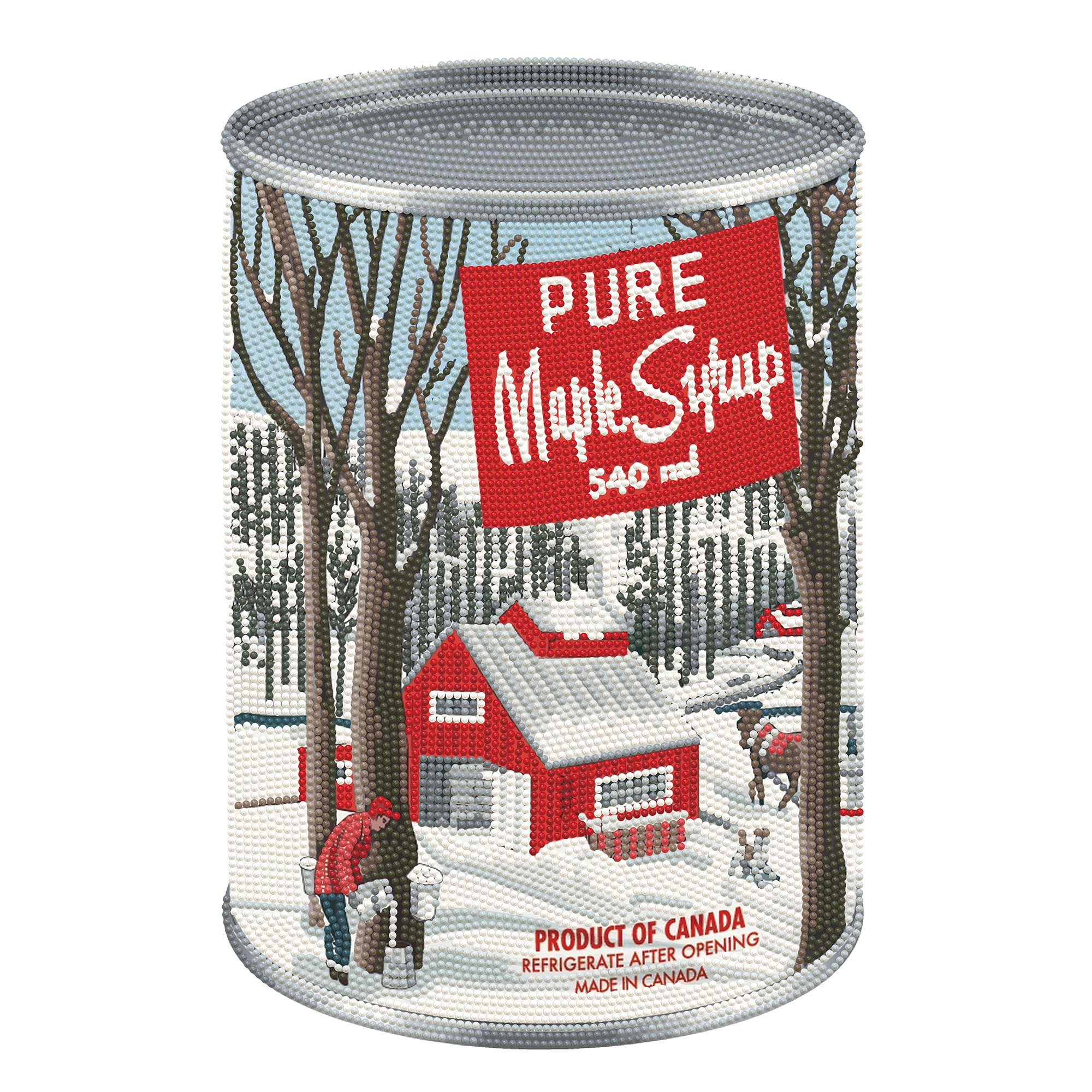 Maple Syrup Can (12" x 16" - 30,5cm x 40,6cm) DIAMOND DOTZ