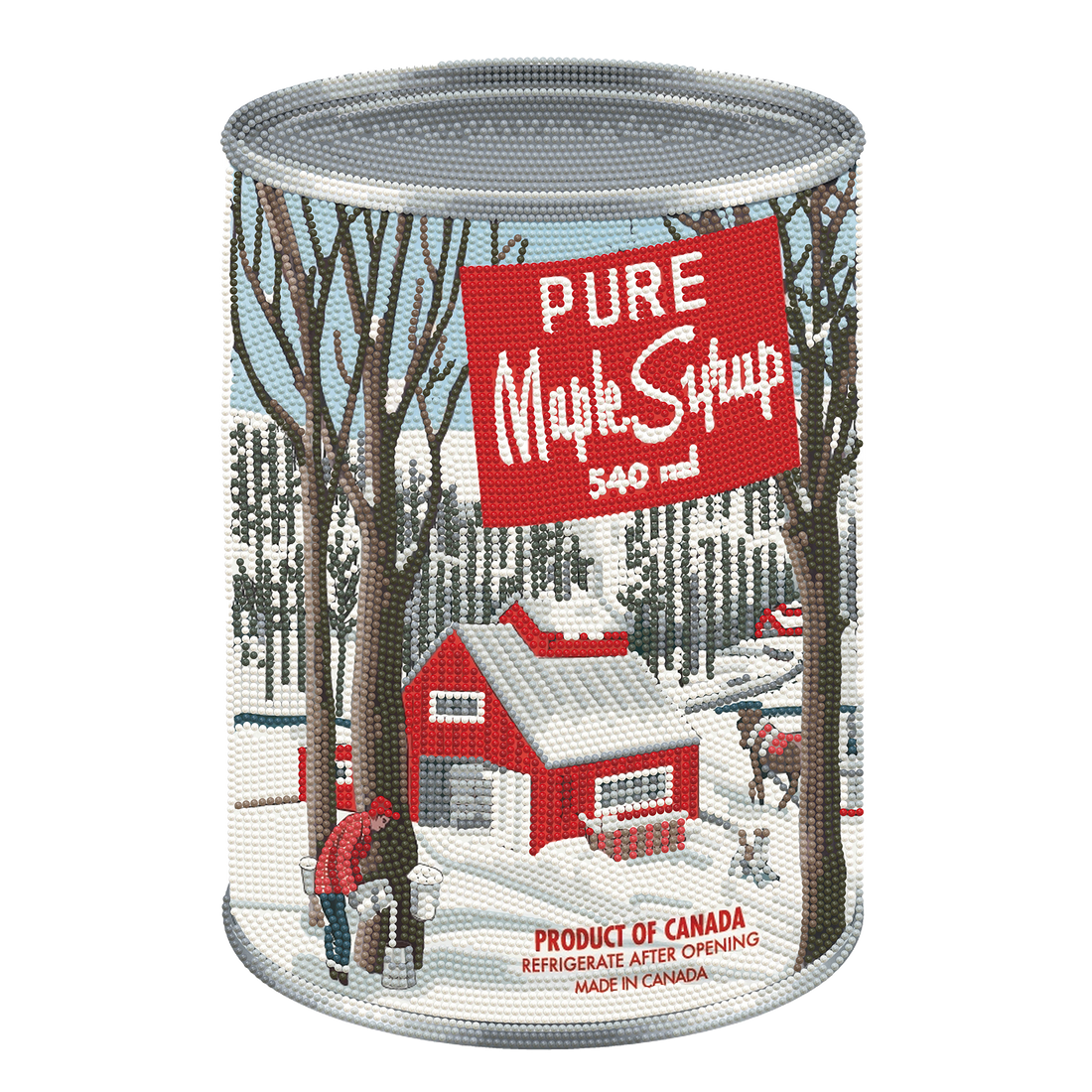 Maple Syrup Can (12" x 16" - 30,5cm x 40,6cm) DIAMOND DOTZ