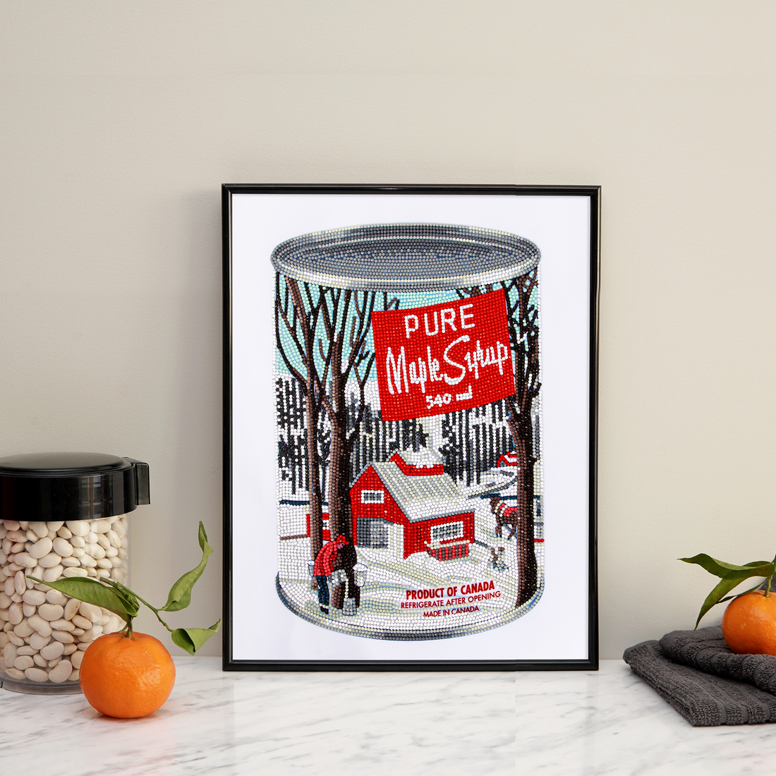 Maple Syrup Can (12" x 16" - 30,5cm x 40,6cm) DIAMOND DOTZ