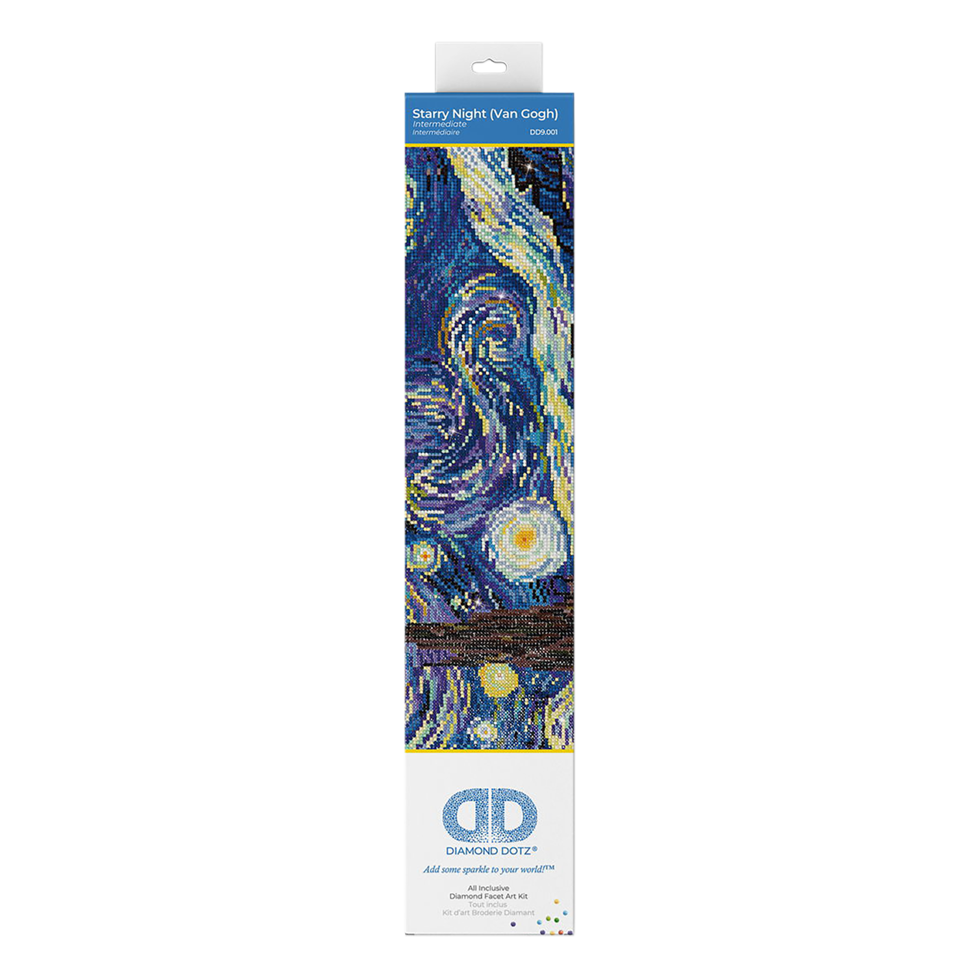 LA NUIT ÉTOILÉE - VAN GOGH (16" x 20" - 40,6cm x 50,8cm) DIAMOND DOTZ