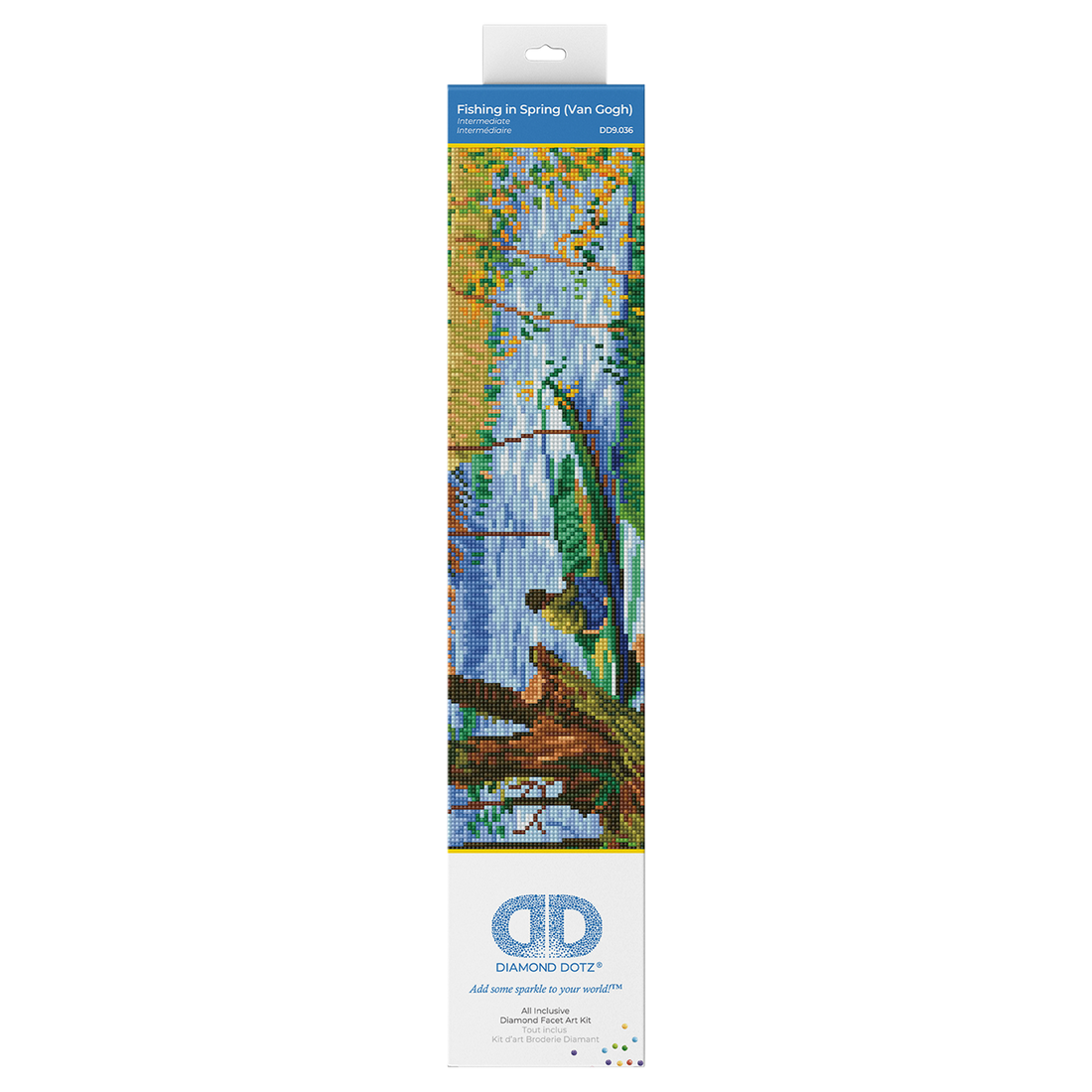 Fishing in Spring (Van Gogh) 58x48 DIAMOND DOTZ