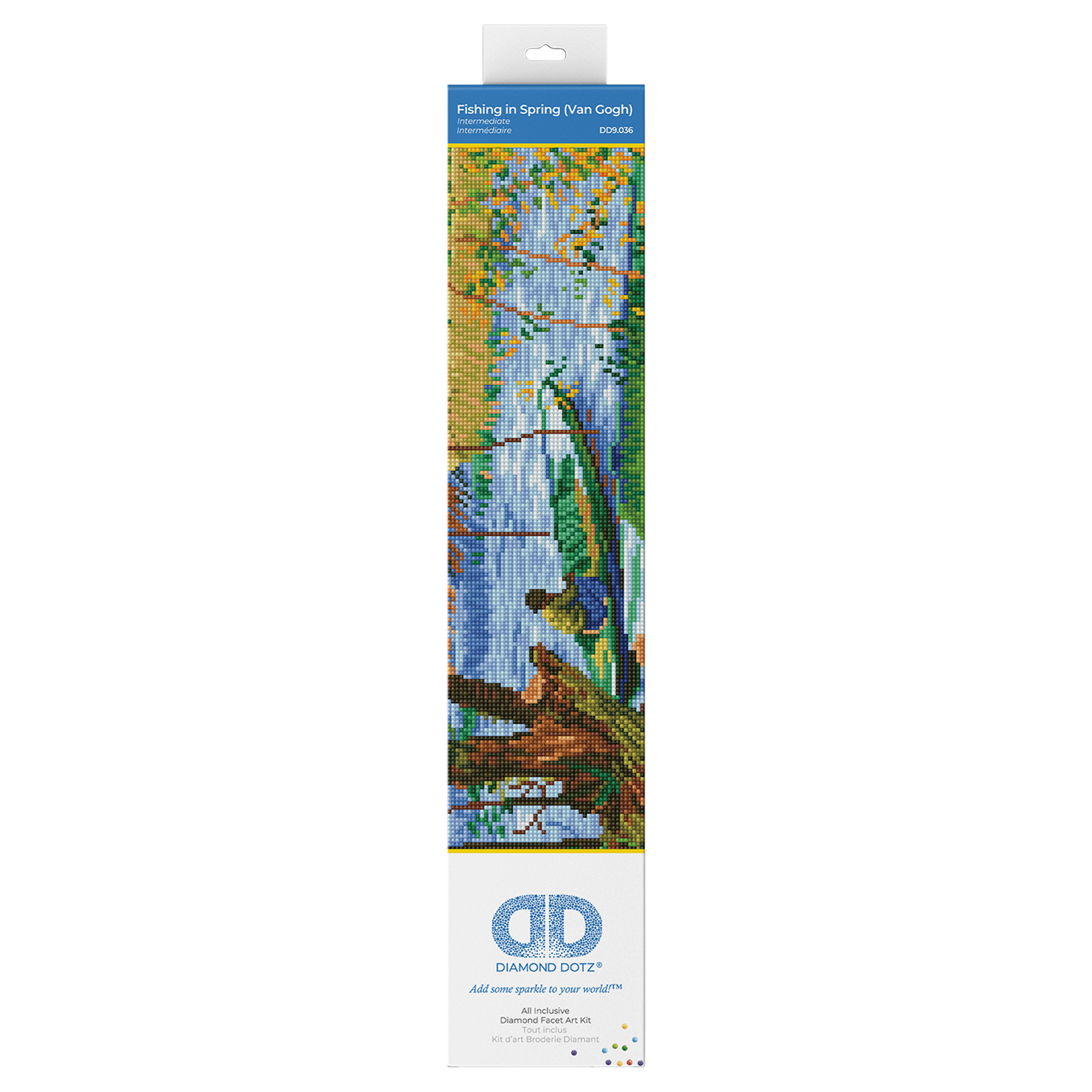 Fishing in Spring (Van Gogh) 58x48 DIAMOND DOTZ
