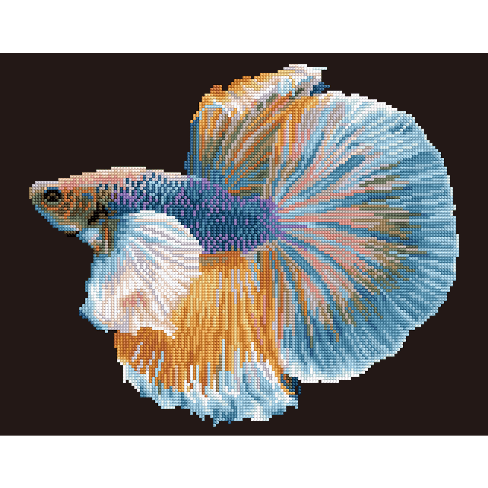 Poisson Lumineux 55X45 DIAMOND DOTZ