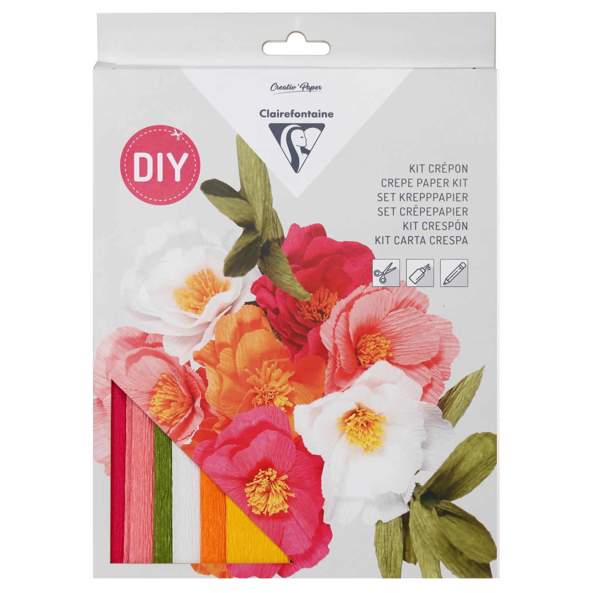 CREPE PAPER KIT, BUNCH OF FLOWERS, 8x0.50x11.75