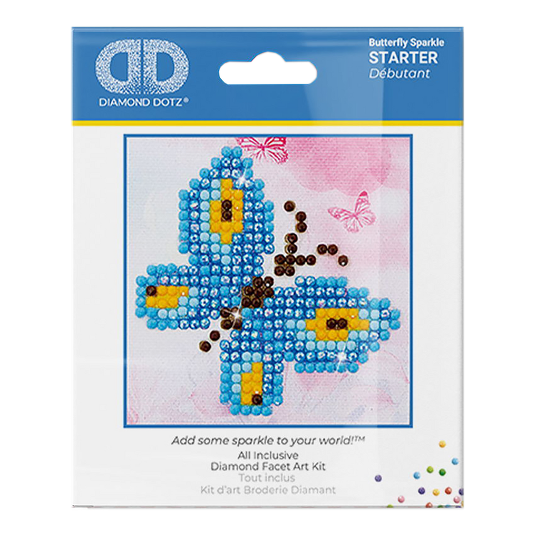 Papillon scintillant 15X14X2.5 DIAMOND DOTZ