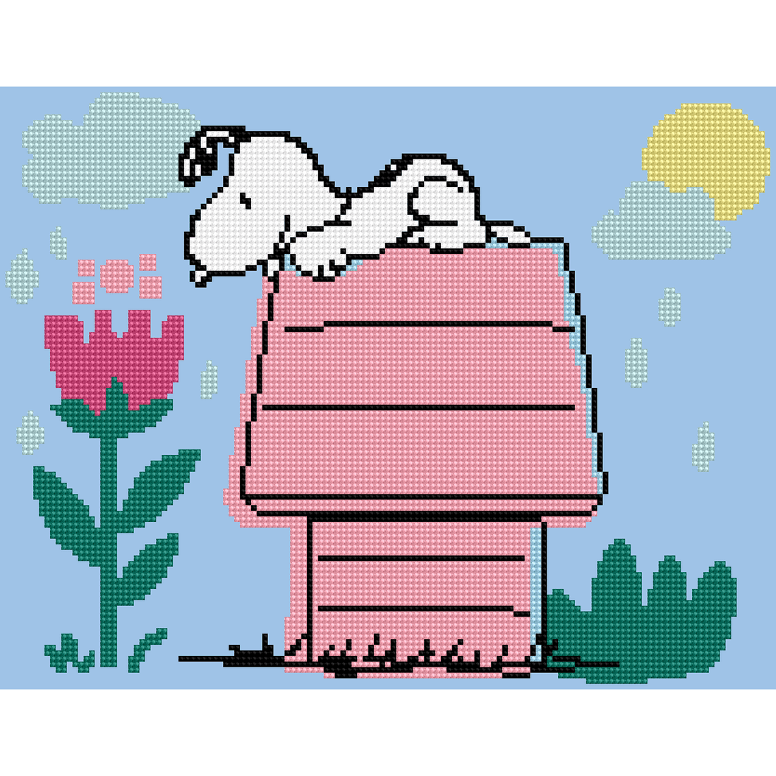 Niche pour chien Peanuts (47,37Cm X 38,48Cm) DIAMOND DOTZ