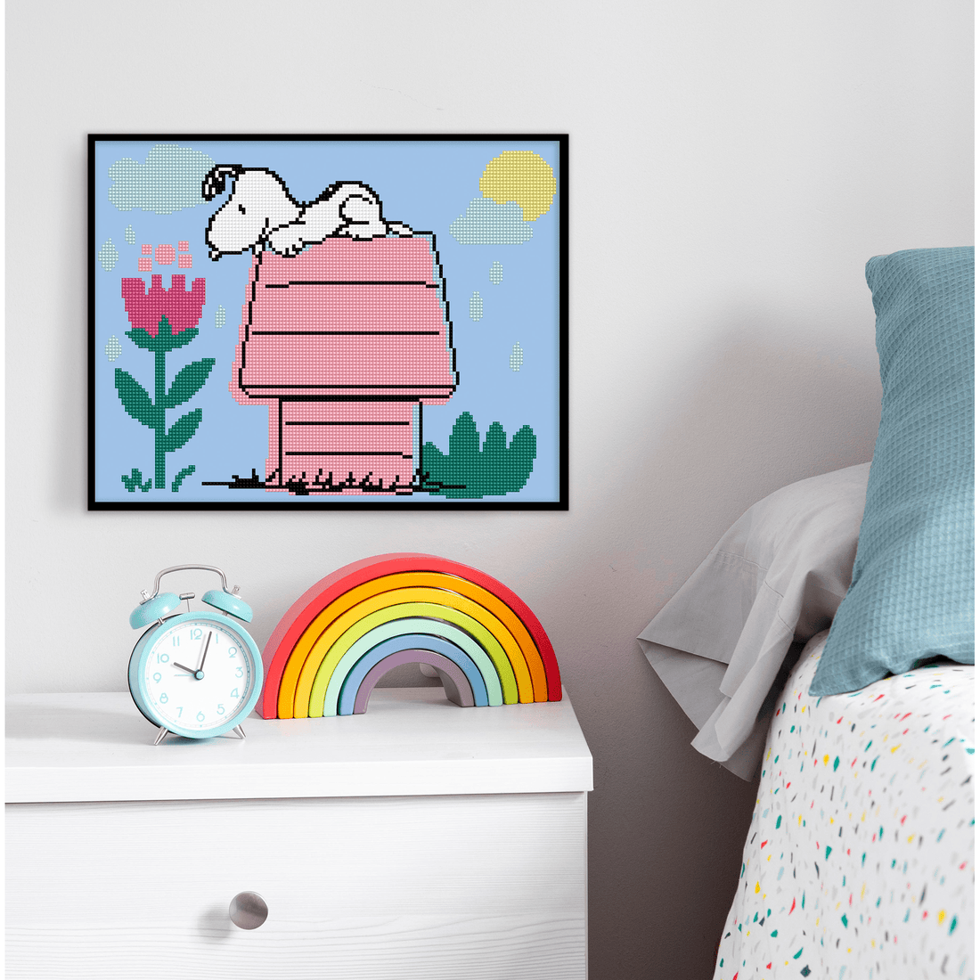 Niche pour chien Peanuts (47,37Cm X 38,48Cm) DIAMOND DOTZ