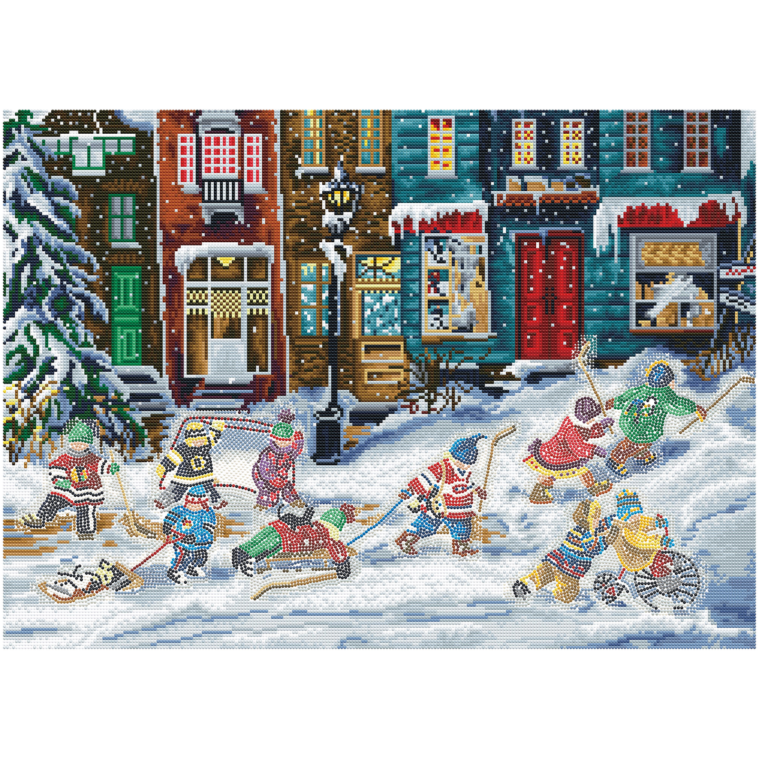 PAULINE PAQUIN - LA PARTIE DU SIÈCLE (28" x 20" - 71cm x 51cm) DIAMOND DOTZ