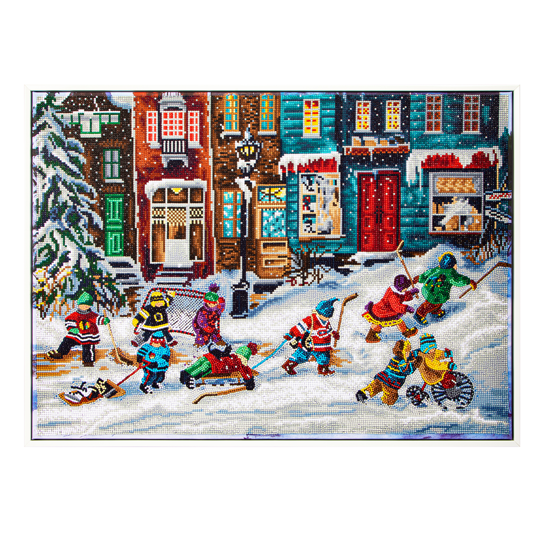 PAULINE PAQUIN - LA PARTIE DU SIÈCLE (28" x 20" - 71cm x 51cm) DIAMOND DOTZ