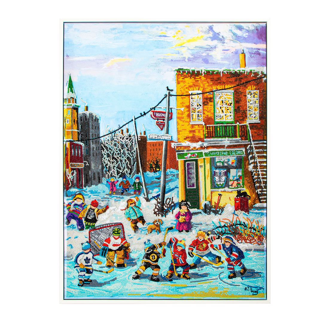 PAULINE PAQUIN - LA RUELLE DES RÊVES (28" x 20" - 71cm x 51cm) DIAMOND DOTZ