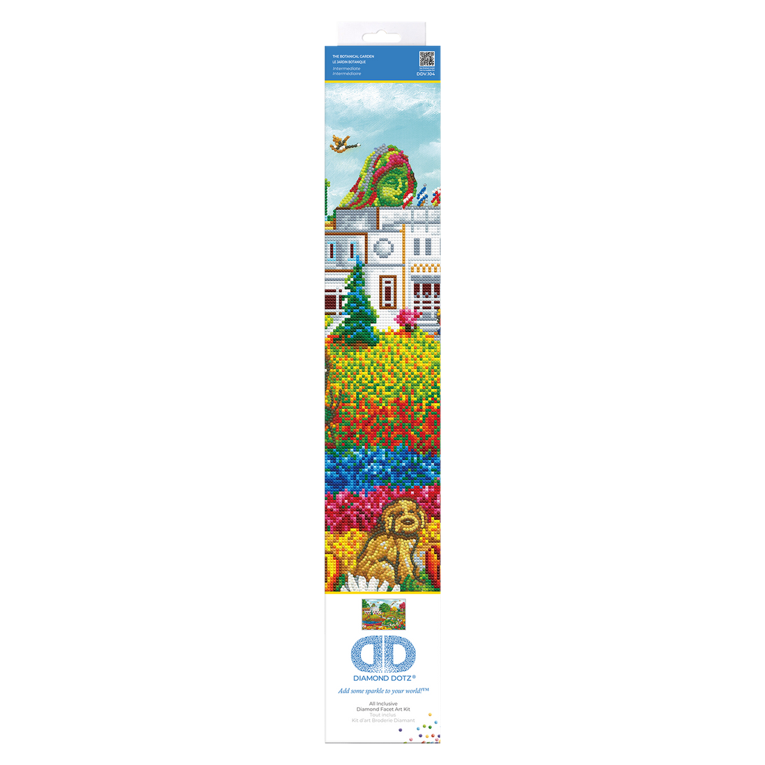 CHRISTINE GENEST - LE JARDIN BOTANIQUE (28" x 20" - 71cm x 51cm) DIAMOND DOTZ