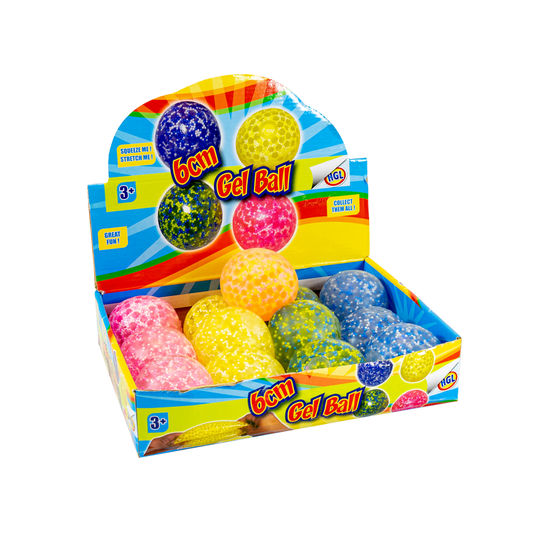 BOULE DE GEL (VENDU 12 UNITÉS - 3 COULEURS) ONE FOR FUN