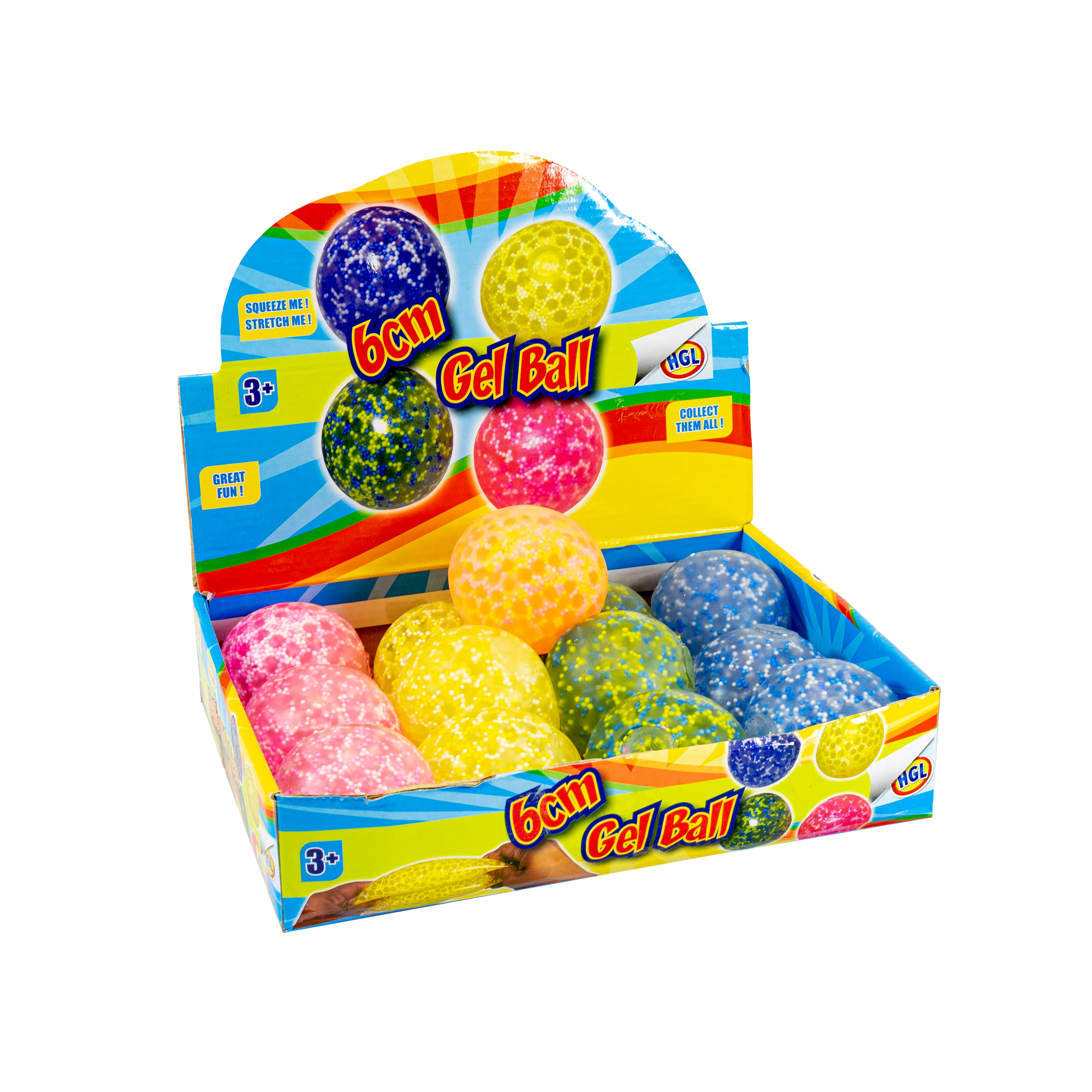 BOULE DE GEL (VENDU 12 UNITÉS - 3 COULEURS) ONE FOR FUN