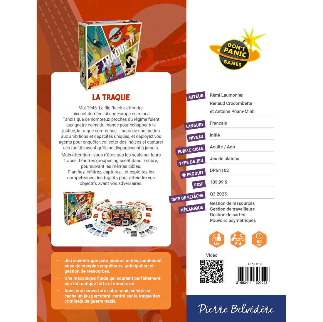LA TRAQUE (FR) DON'T PANIC GAMES
