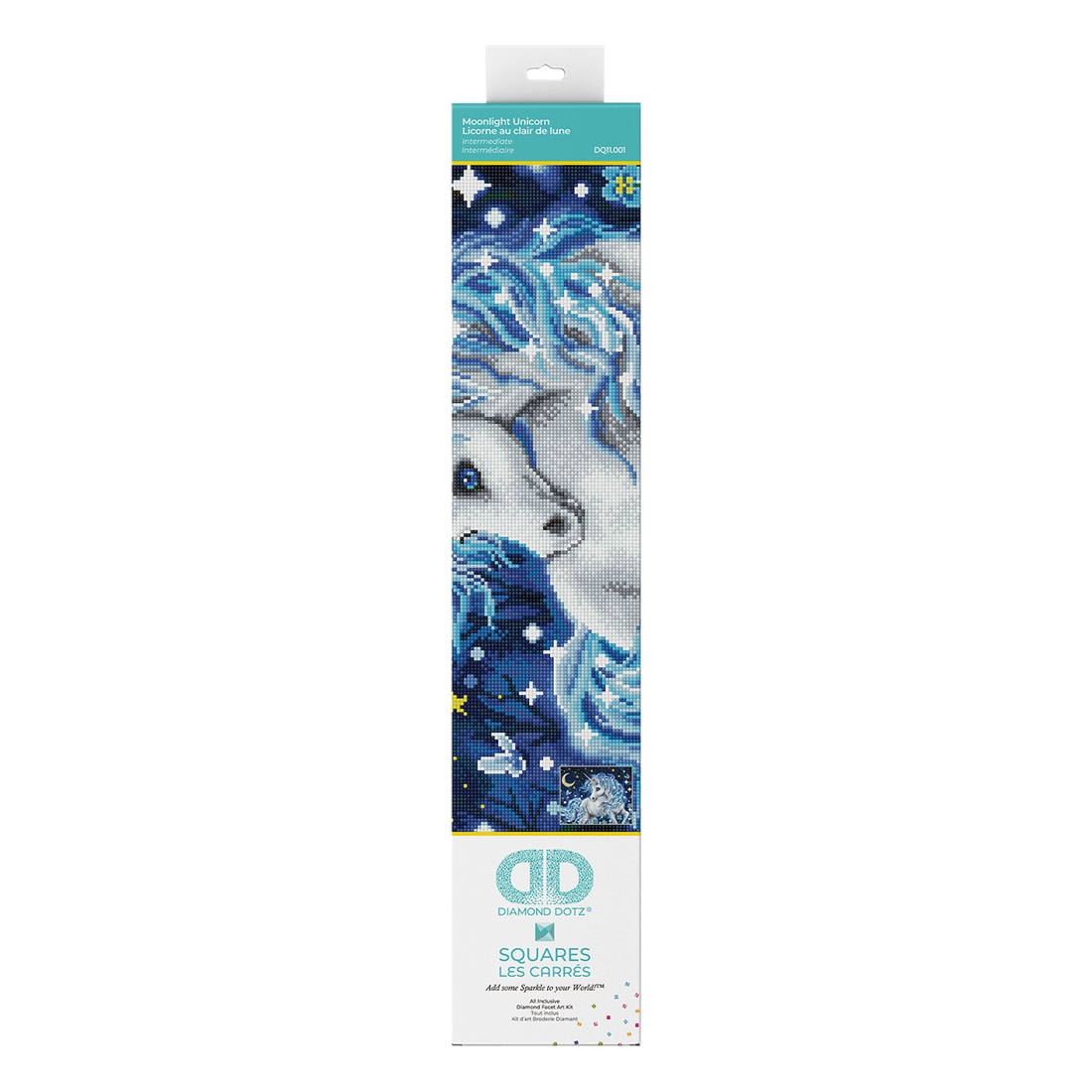 Licorne clair de lune 50X60 DIAMOND DOTZ