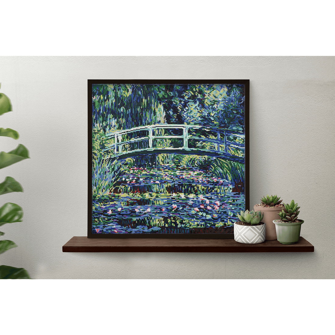 Nymphéas et Pont Japonais (Monet)  65x67 DIAMOND DOTZ