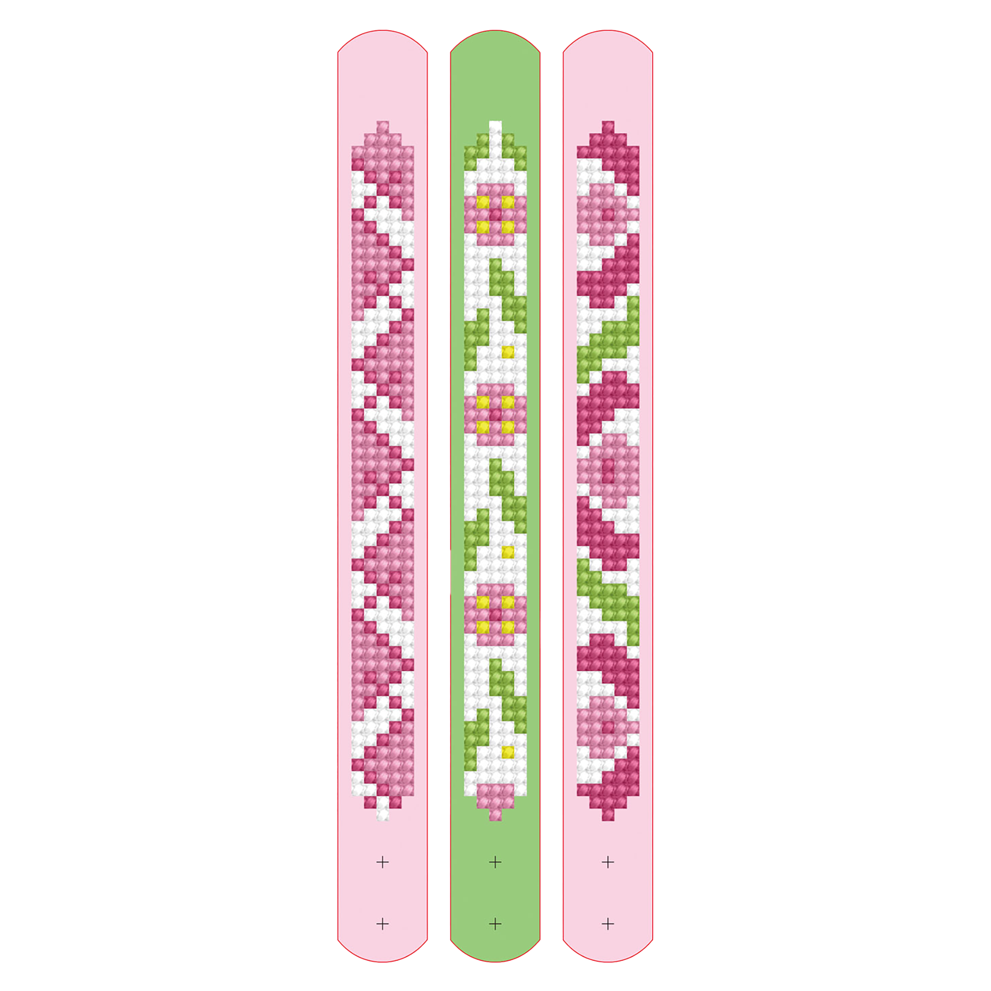 Dotzies Bracelets(3) Pretty in pink 21x2 DIAMOND DOTZ