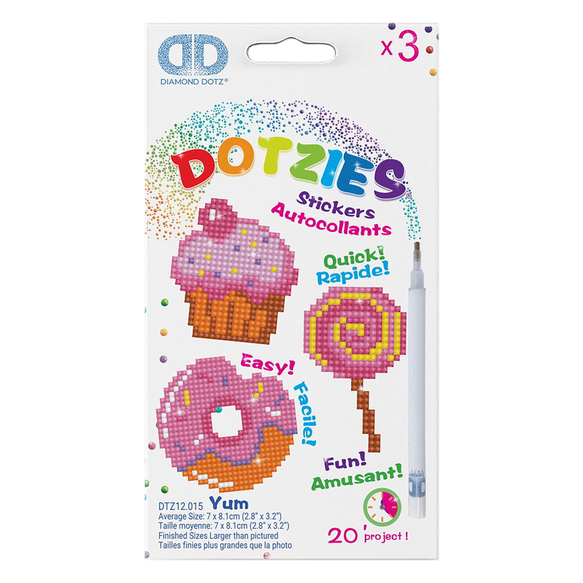 Dotzies Collants (3)Yum 18x10 DIAMOND DOTZ