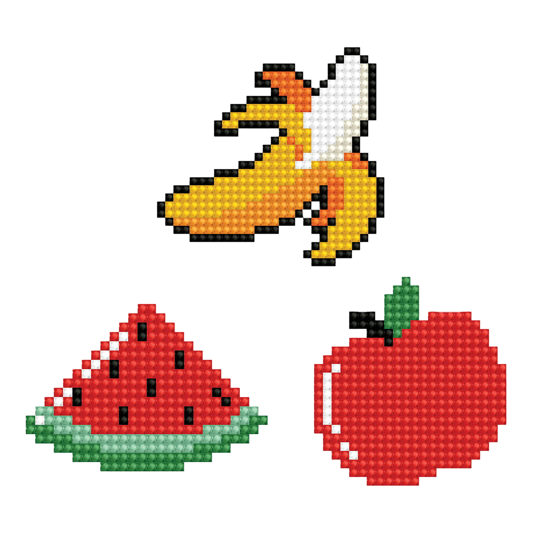 Dotzies Collants (3) Fruits 18x10 DIAMOND DOTZ